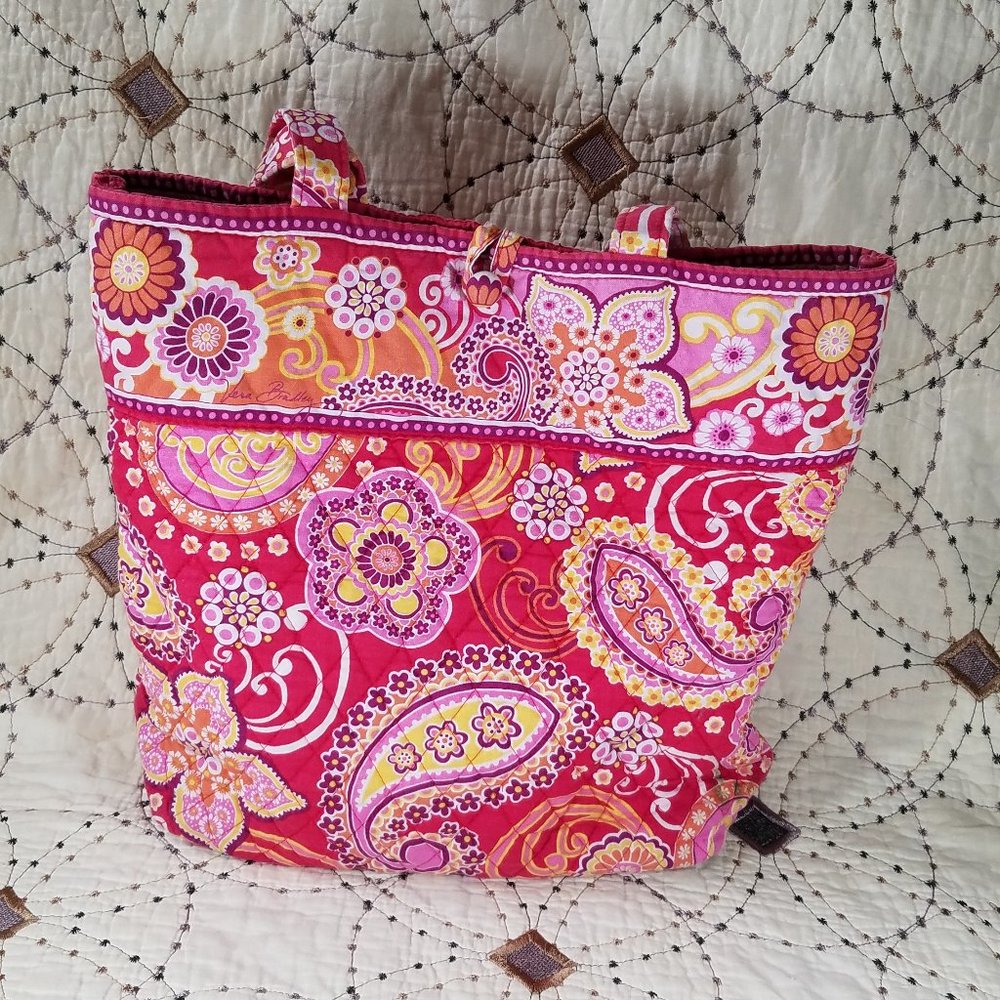 Euc Vera Bradley Raspberry Fizz Tote Bag - image 2